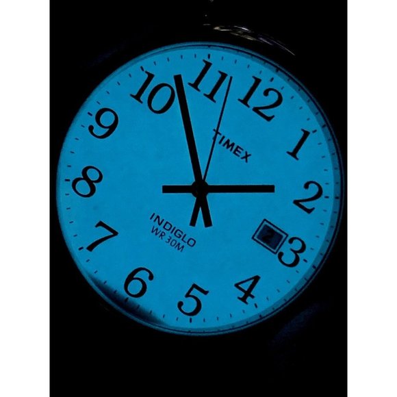 Timex Men's Watch TW2V05400 Quartz Indiglo White Dial Black Leather Band… - Picture 7 of 14